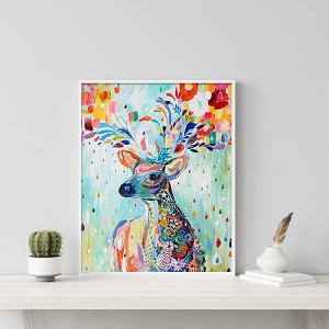 Home Wall Decor DIY for Beginners for Adults Deer Diamond Painting