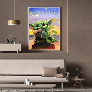 Puv Laum Crystal Star Wars Art Craft rau Cov Neeg Laus Cov Menyuam 5D Pob Zeb Diamond Painting Cov Khoom Siv
