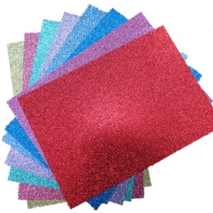 Venda imperdível cartolina de papel glitter multicolorida para scrapbooking