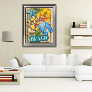 DIY Round Tag Nrho Lub Pob Zeb Rau Tsev Phab Ntsa Kho Kom Zoo Nkauj 5D Pob Zeb Diamond Painting