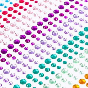 High quality self-adhesive gemstone siv lead ua rhinestone stickers rau DIY