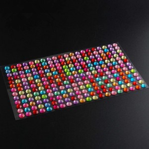 DIY multi-colored self-adhesive rhinestone crystal gem stickers for Decoration