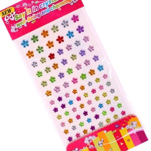 Kub muag square zoo li tus rhinestone tus kheej-nplaum lub pov haum stickers rau kho kom zoo nkauj