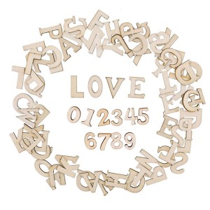 BWS003 Hot Sale Unfinished Wood Alphabet Letters for DIY Crafts