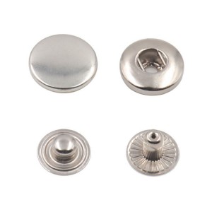 BMB003 Lag luam wholesale Tawv Snap Fasteners Cov Khawm Hlau rau Khaub Ncaws