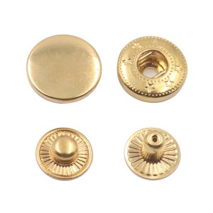 BMB003 Lag luam wholesale Tawv Snap Fasteners Cov Khawm Hlau rau Khaub Ncaws