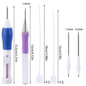 JHEK004 DIY Embroidery Pen Set Knitting Sewing Tool Kit Punch Needle Stitching