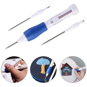 JHEK004 DIY Embroidery Pen Set Knitting Sewing Tool Kit Punch Needle Stitching