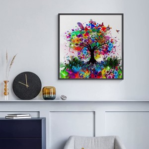 Puv Laum Tsev Phab Ntsa Decor 5d Pob Zeb Diamond Painting Cov Khoom Siv