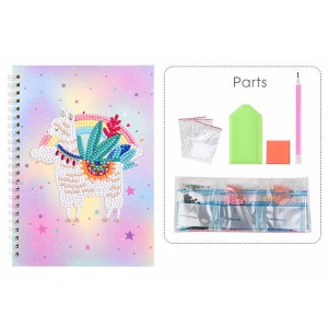 Bezatish uchun DIY 5D Diamond Art Painting Alpaca Notebook to'plami