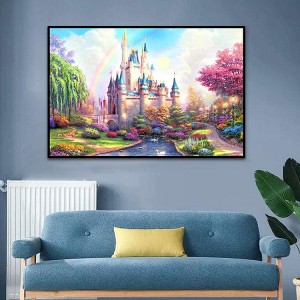 8CP53 DIY Round Pob Zeb Diamond Tag Nrho Lub Pob Zeb Pob Zeb Tsev Phab Ntsa Kho Kom Zoo Nkauj Pob Zeb Diamond Painting