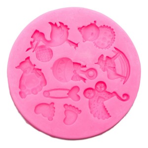 BSM002 Hot Sale Baby Theme Cake Slicome Molds for Crafting
