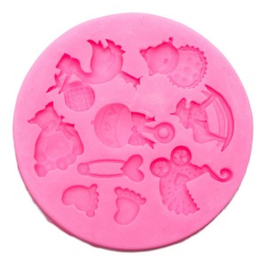 BSM002 Hot Sale Baby Téma Kue Slicome Molds pikeun Crafting