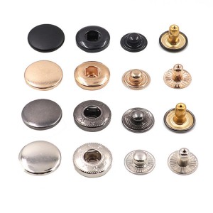 BMB003 Osunwon Alawọ Snap fasteners Kit Irin Awọn bọtini fun Aṣọ