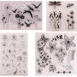 8CP82 DIY Bullet Journal Scrapbooking Rubber Clear Stamps