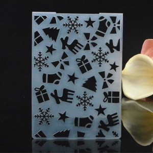 Lub plawv DIY qauv ntawv scrapbook embossing nplaub tshev
