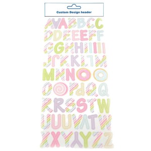 DIY scrapbooking için sıcak satış alfabe mektubu kağıt etiket