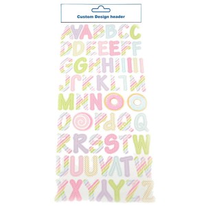 Heißer Verkauf Alphabet-Buchstaben-Papieraufkleber für DIY-Scrapbooking