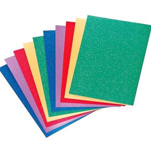 DIY multi-colors sparkle glitter cardstock paper sheet for decoration