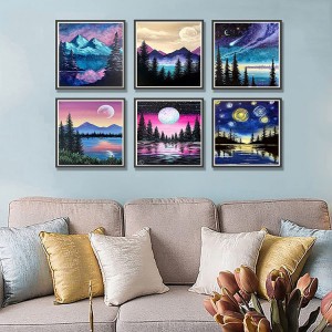 Tag Nrho Rau Cov Neeg Laus DIY Phab Ntsa Decor 5D Pob Zeb Diamond Painting Cov Khoom Siv