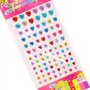 Kub muag square zoo li tus rhinestone tus kheej-nplaum lub pov haum stickers rau kho kom zoo nkauj
