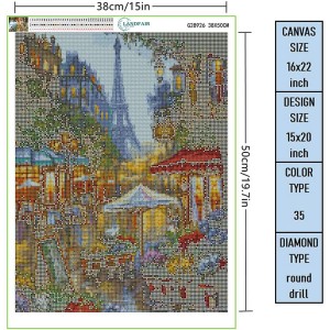 Round Full Drill Paj Lub Khw rau Cov Neeg Laus Pob Zeb Diamond Painting Kits