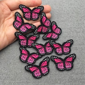 Wholesale custom heat transfer butterfly iron on for clothing
