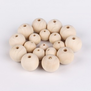 JWB007 DIY ປະເພດຕ່າງໆທໍາມະຊາດ teething ໄມ້ beads ສໍາລັບເຄື່ອງຫັດຖະກໍາ DIY