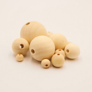 JWB009 Wholesale loose wood beads teething wooden beads para sa DIY