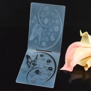 China wholesale Valentine Clear Stamps Suppliers –  Heart DIY pattern paper scrapbook embossing folder – JS Crafts