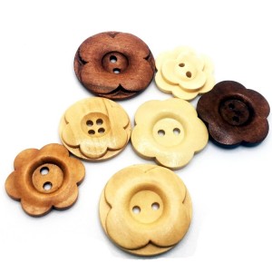 BWB005 DIY Craft Sewing Buttons Vintage Flower Buttons for Decoration