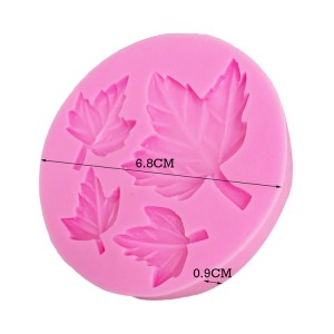 BSM003 DIY Maple Leaf Silicone Fondant Cake Molds for Decoration