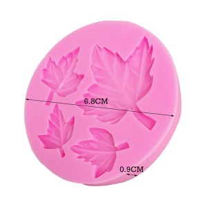 BSM003 DIY Maple Leaf Silicone Fondant Cake Fords for Decoration