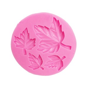 BSM003 DIY Maple Leaf silikonazko fondant pastelaren moldeak apaintzeko