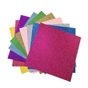 Wholesale sparkle glitter paper scrapbook glitter cardstocks for decoration