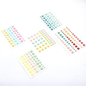 VES-003 Hot sale Color Enamel stickers para sa DIY crafts para sa dekorasyon