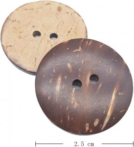 Coconut Shell Buttons for Crafts Sewing Decorations