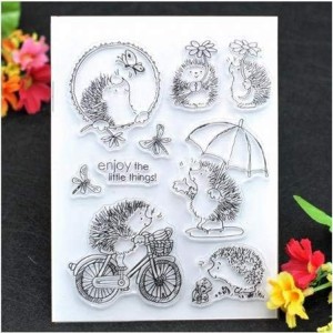 8CP67 Déieren Gummistécker Stempel Card Making Handwierksgeschir Dekoratioun DIY kloer Stempel