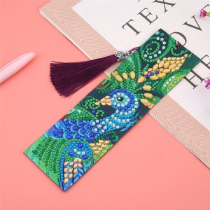 5D DIY Leather Diamond Painting Bookmark