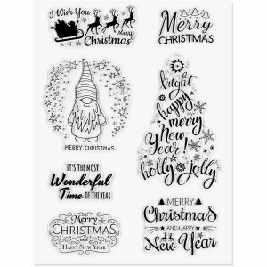 8CP66 Father Christmas for Card Decorations Clear Stamps