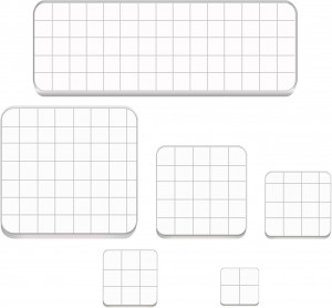 Stamp Blocks Acrylic Clear Stamping Blocks Cov cuab yeej rau Scrapbooking