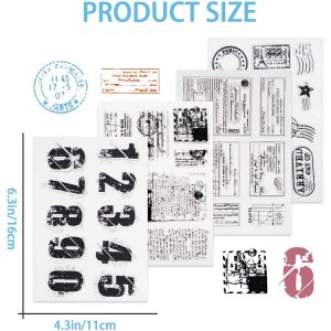 8CP59 DIY Transparent Scrapbooking Card Ua Kho Kom Zoo Nkauj Clear Stamp