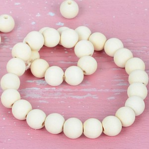 Ntoo Beads Ntuj Unfinished Round Ntoo Loose Beads Ntoo Spacer hlaws rau khoom siv tes ua Decorations thiab DIY Crafts