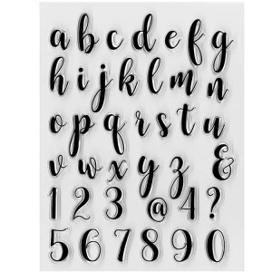 ACS220701- Cov tsiaj ntawv tsiaj ntawv Numbles Clear Stamps rau Daim Npav Ua Kho Kom Zoo Nkauj DIY Scrapbooking