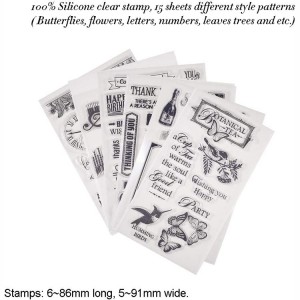 8CP76 DIY Scrapbooking Karta Wêne Album Decoration Clear Stamps
