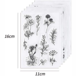 8CP62 Faia o Kata ma teuteuga ma DIY Scrapbooking Clear Stamp