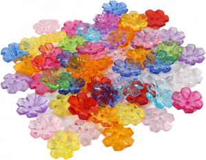 Assorted Buttons 7/8 Inch 22.5mm Flower Two Holes