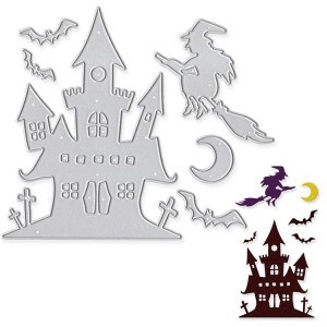 Matrizes de corte de castelo de Halloween em metal ACD05