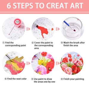 BA-010 Xim los ntawm Cov Naj Npawb rau Cov Neeg Laus, Sunflower thiab Piglet DIY Painting On Canvas, Acrylic Xim los ntawm Tus Naj Npawb, Xim los ntawm Tus lej rau Cov Menyuam, Zoo meej rau Tsev Phab Ntsa Kho Khoom Plig