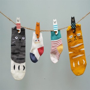 Wäscheklammer-Verschluss in verschiedenen Farben, niedliche Mini-Katze aus Holz, Wäscheklammer-Verschluss, Beutel-Verschlussclip